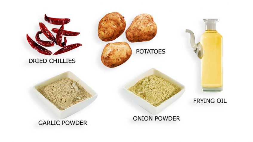 Ingredients for French Fries recipe